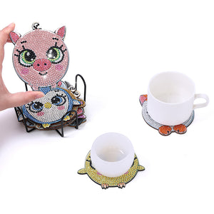 DIY Crystal Drink Coasters Ornament Cup Coasters for Adults Kids (AA1511)