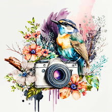 Load image into Gallery viewer, Camera And Birds 30*30CM(Canvas) Full Round Drill Diamond Painting

