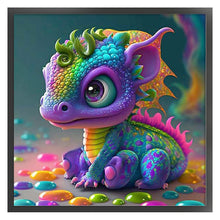 Load image into Gallery viewer, Yishu - Rainbow Wings Dragon - 50*50CM 11CT 3 Stamped Cross Stitch
