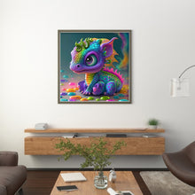 Load image into Gallery viewer, Yishu - Rainbow Wings Dragon - 50*50CM 11CT 3 Stamped Cross Stitch
