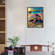 Load image into Gallery viewer, Turtle On The Beach 30*40CM(Canvas) Full Round Drill Diamond Painting
