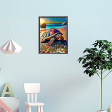 Load image into Gallery viewer, Turtle On The Beach 30*40CM(Canvas) Full Round Drill Diamond Painting
