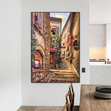 Load image into Gallery viewer, Scenic Cottage Street 50*70CM(Canvas) Full Round Drill Diamond Painting
