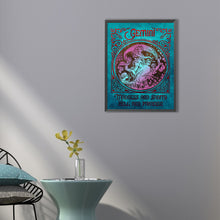 Load image into Gallery viewer, Retro Poster (Blue) 40*50CM(Canvas) Full Round Drill Diamond Painting
