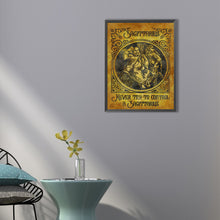 Load image into Gallery viewer, Retro Poster (Gold) 40*50CM(Canvas) Full Round Drill Diamond Painting
