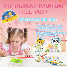 Load image into Gallery viewer, 18PCS DIY Diamond Mosaic Stickers Kits for Kids Beginner Toy Kit (Outer Space)
