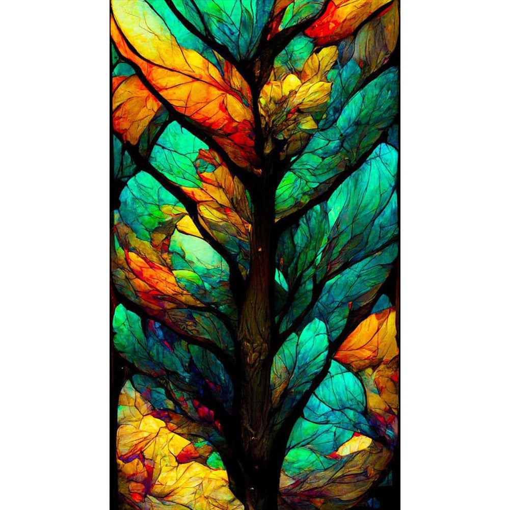 Leaf Veins 40*70CM(Canvas) Full Round Drill Diamond Painting