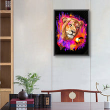 Load image into Gallery viewer, Colorful Lions 30*40CM(Canvas) Full Round Drill Diamond Painting
