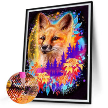 Load image into Gallery viewer, Colorful Foxes 30*40CM(Canvas) Full Round Drill Diamond Painting
