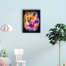 Load image into Gallery viewer, Colorful Foxes 30*40CM(Canvas) Full Round Drill Diamond Painting
