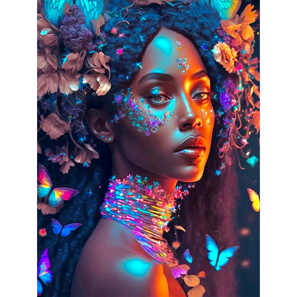 Woman 30*40CM(Canvas) Full Round Drill Diamond Painting