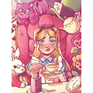 Alice In Wonderland 30*40CM(Canvas) Full Round Drill Diamond Painting