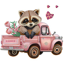 Load image into Gallery viewer, Raccoon And Carriage 30*30CM(Canvas) Partial Special Shaped Drill Diamond Painting
