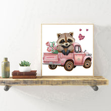 Load image into Gallery viewer, Raccoon And Carriage 30*30CM(Canvas) Partial Special Shaped Drill Diamond Painting
