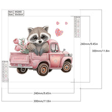 Load image into Gallery viewer, Raccoon And Carriage 30*30CM(Canvas) Partial Special Shaped Drill Diamond Painting
