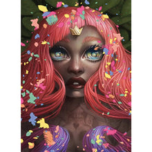 Load image into Gallery viewer, Yishu - Big-Eyed Girl - 40*55CM 11CT 3 Stamped Cross Stitch
