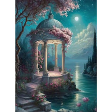Load image into Gallery viewer, Huancan - Dreamlike Flower Pavilion - 50*65CM 16CT 2 Stamped Cross Stitch
