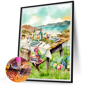 Parrot 30*40CM(Canvas) Full Round Drill Diamond Painting