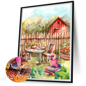 Parrot 30*40CM(Canvas) Full Round Drill Diamond Painting