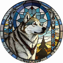 Load image into Gallery viewer, Glass Painting With Round Cards 35*35CM(Canvas) Full Round Drill Diamond Painting
