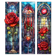 Load image into Gallery viewer, Glass Painting With Roses 40*40CM(Canvas) Full Round Drill Diamond Painting
