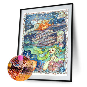 Illustrated Fairy Tale 30*40CM(Canvas) Full Round Drill Diamond Painting