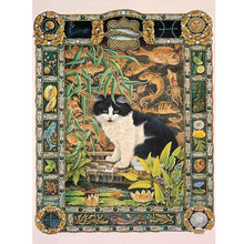 Load image into Gallery viewer, Card Cat 30*40CM(Canvas) Full Round Drill Diamond Painting
