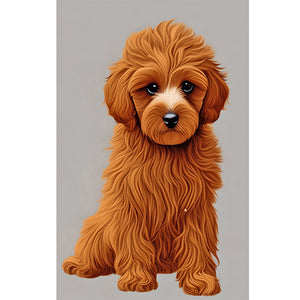 Yorkshire Terrier 30*45CM(Canvas) Full Round Drill Diamond Painting