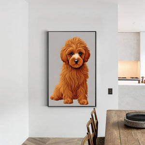 Yorkshire Terrier 30*45CM(Canvas) Full Round Drill Diamond Painting