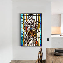 Load image into Gallery viewer, Stained Glass Art - Labrador 40*60CM(Canvas) Full Round Drill Diamond Painting
