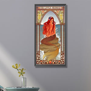 Mermaid 30*70CM(Canvas) Full Round Drill Diamond Painting