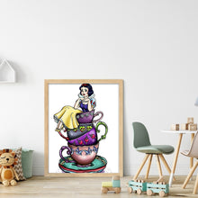 Load image into Gallery viewer, Huancan - Teacup Princess - 40*50CM 11CT 3 Stamped Cross Stitch
