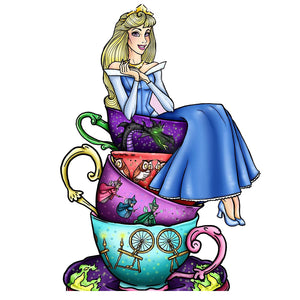 Huancan - Teacup Princess - 40*50CM 11CT 3 Stamped Cross Stitch