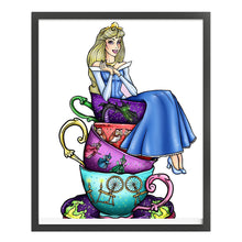 Load image into Gallery viewer, Huancan - Teacup Princess - 40*50CM 11CT 3 Stamped Cross Stitch

