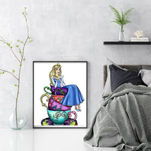 Load image into Gallery viewer, Huancan - Teacup Princess - 40*50CM 11CT 3 Stamped Cross Stitch
