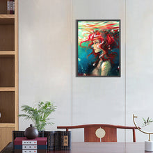 Load image into Gallery viewer, Red-Haired Girl In Water 30*40CM(Canvas) Full Round Drill Diamond Painting
