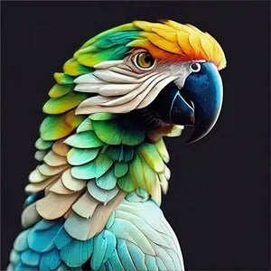 Parrot 40*40CM(Canvas) Full Round Drill Diamond Painting