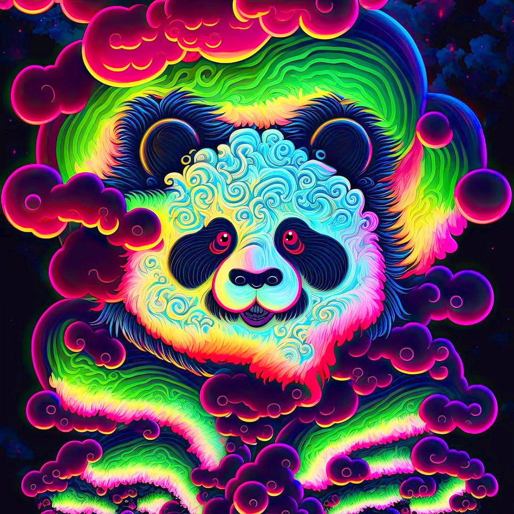 Panda 30*30CM(Canvas) Full Round Drill Diamond Painting