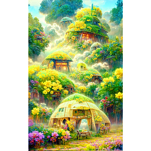 Warm Forest 50*80CM(Canvas) Full Round Drill Diamond Painting