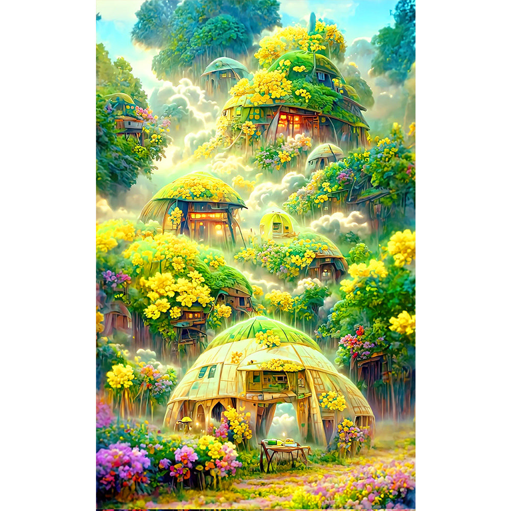 Warm Forest 50*80CM(Canvas) Full Round Drill Diamond Painting