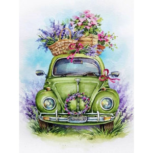 Green Float 30*40CM(Canvas) Full Round Drill Diamond Painting