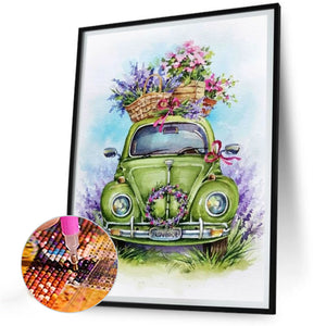 Green Float 30*40CM(Canvas) Full Round Drill Diamond Painting