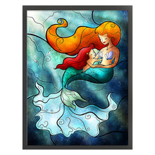 Load image into Gallery viewer, Huancan - Deep-Sea Mermaid - 50*65CM 11CT 3 Stamped Cross Stitch
