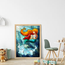 Load image into Gallery viewer, Huancan - Deep-Sea Mermaid - 50*65CM 11CT 3 Stamped Cross Stitch
