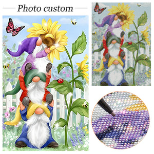 Owl 30*40CM(Picture) Partial AB Full Square Drill Diamond Painting