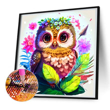 Load image into Gallery viewer, Owl 30*30CM(Canvas) Full Round Drill Diamond Painting
