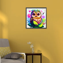 Load image into Gallery viewer, Owl 30*30CM(Canvas) Full Round Drill Diamond Painting
