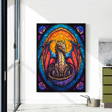 Load image into Gallery viewer, Golden-Blue Flame Dragon 40*55CM(Canvas) Full Round Drill Diamond Painting
