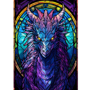 Purple Six-Winged Dragon 40*55CM(Canvas) Full Round Drill Diamond Painting