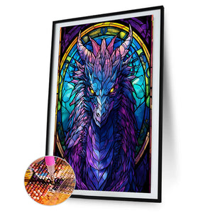 Purple Six-Winged Dragon 40*55CM(Canvas) Full Round Drill Diamond Painting